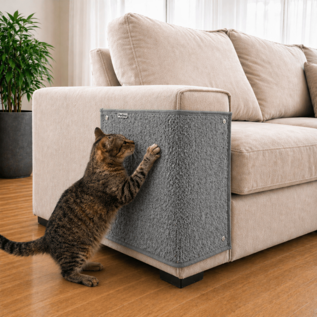 Arranhador Carpete 70x50cm para Gato Protetor Canto Sofá Cama - Petliz