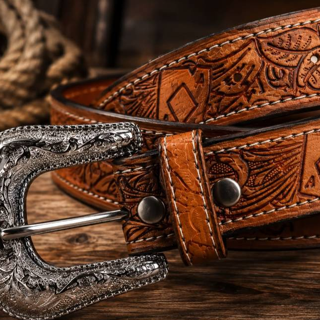 Cinto Cowboy Country Rebaixado Original Luxo Legítimo Masculino e Feminino Pronta Entrega