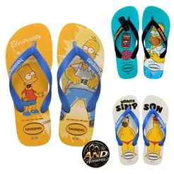 Chinelo Havaianas Simpsons FC Homer Original Masculino Confortável Estampado