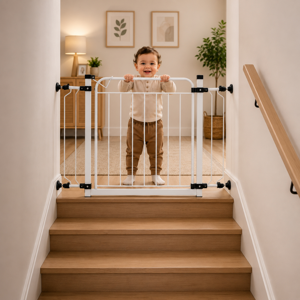 Grade de Proteção para Bebê e Criança Portão de Pressão 69cm com Extensor