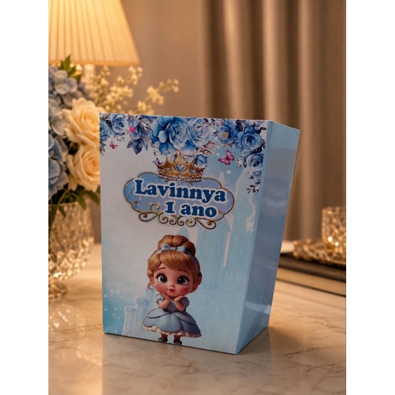 Sacolinha Personalizada Lembrancinha para Festa Tema Cinderela Baby