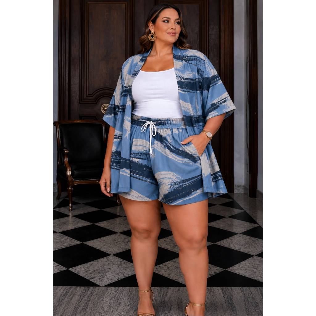 Kimono Feminino Plus Size