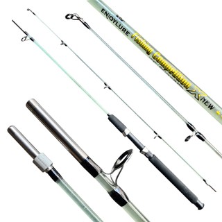 Vara de Pesca Fibra de Vidro Maciça 40/65/100 LBS 2 Partes Pesca Pesada Emenda de Rosca