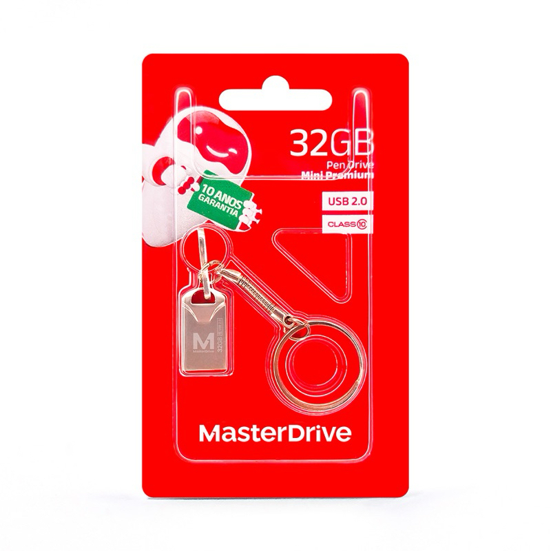 Mini pendrive 8 16 32 64 128gb MasterDrive USB 2.0 Premium Class 10