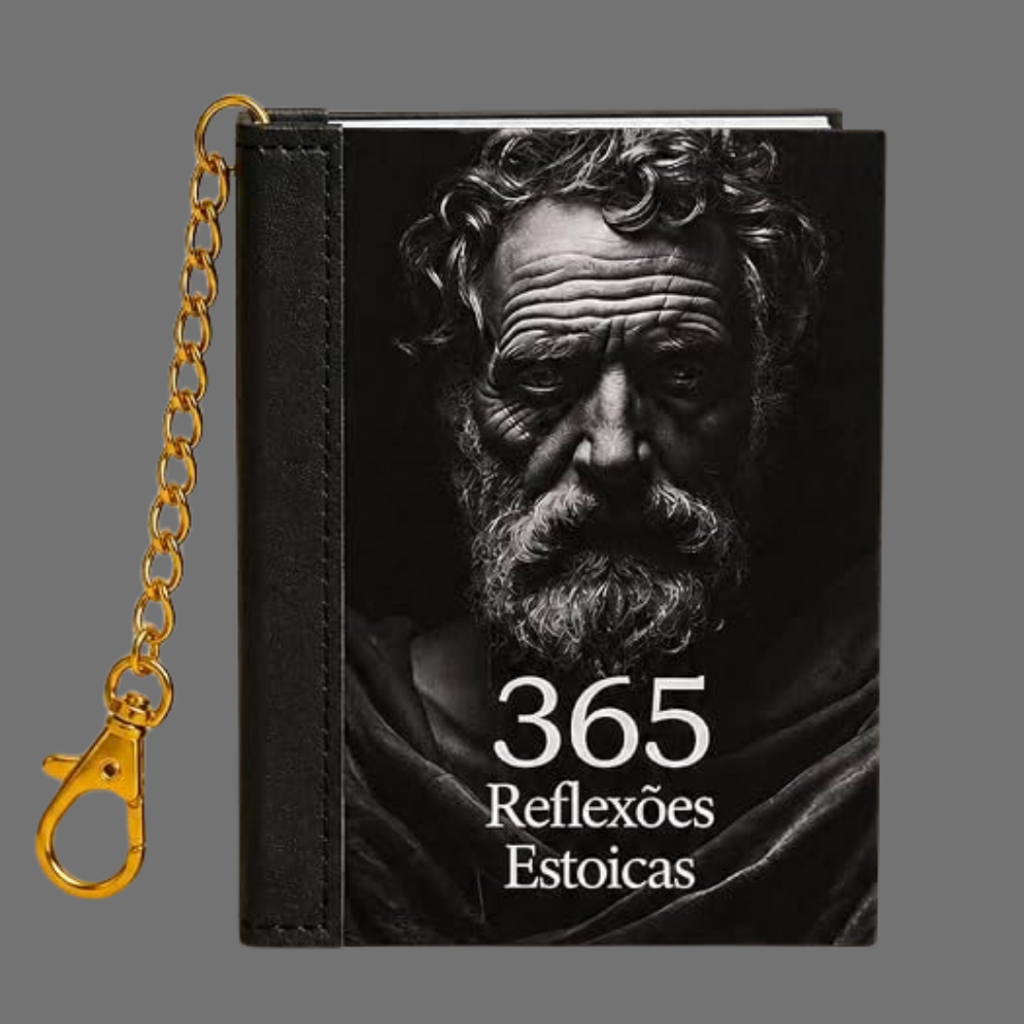 Book Charm | 365 Reflexões Estoicas | Livro Chaveiro | Capa Dura