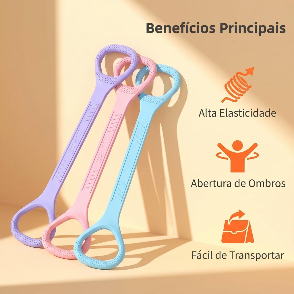 Faixa Elástica Multifuncional Para Exercícios de Yoga
