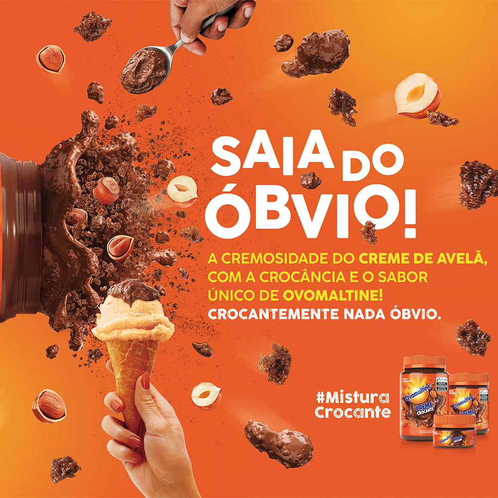 Creme de Avelã Ovomaltine Crocante 530g Pote — imagem 2 de 2