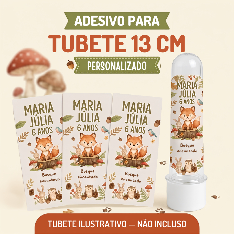 Adesivos Personalizados Para Tubete 13cm 4x7 | Qualquer Tema | lembrancinha | Decoração Festa Aniversário