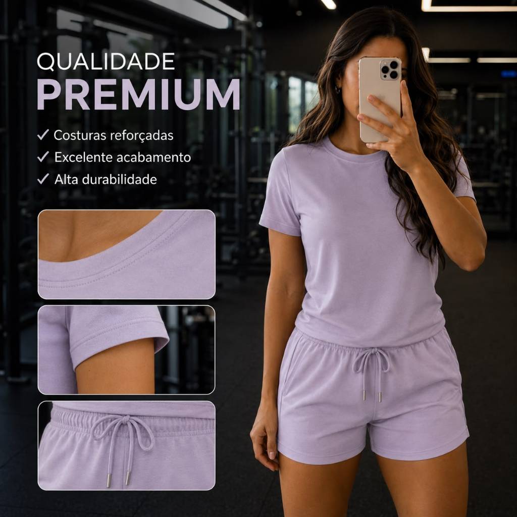Conjunto Academia Feminino Dry Fit com Short — foto 7