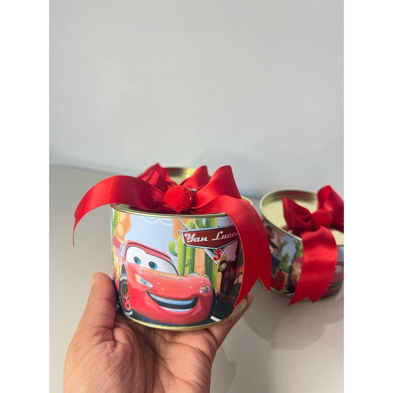 tubolata 10x7 personalizada carros relâmpado McQueen / lembrancinhas de aniversário / personalizados para festa