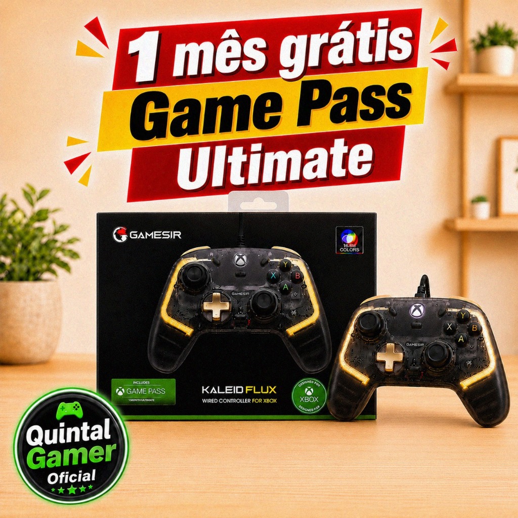 Controle GameSir Kaleid Flux Hall Effect RGB para Xbox