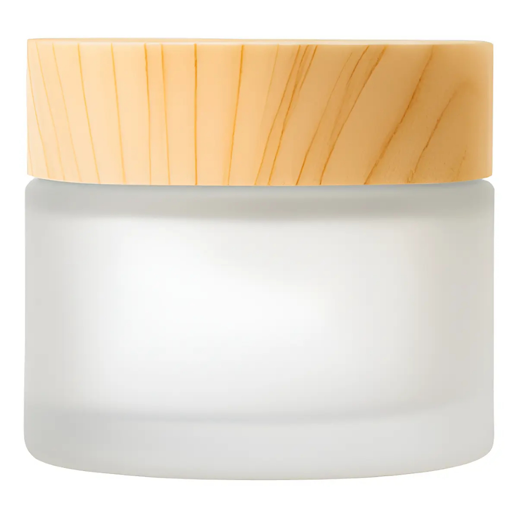 10 Frascos Fosco Cosmético Tp Plástica Cor Bambu - 30 Gramas