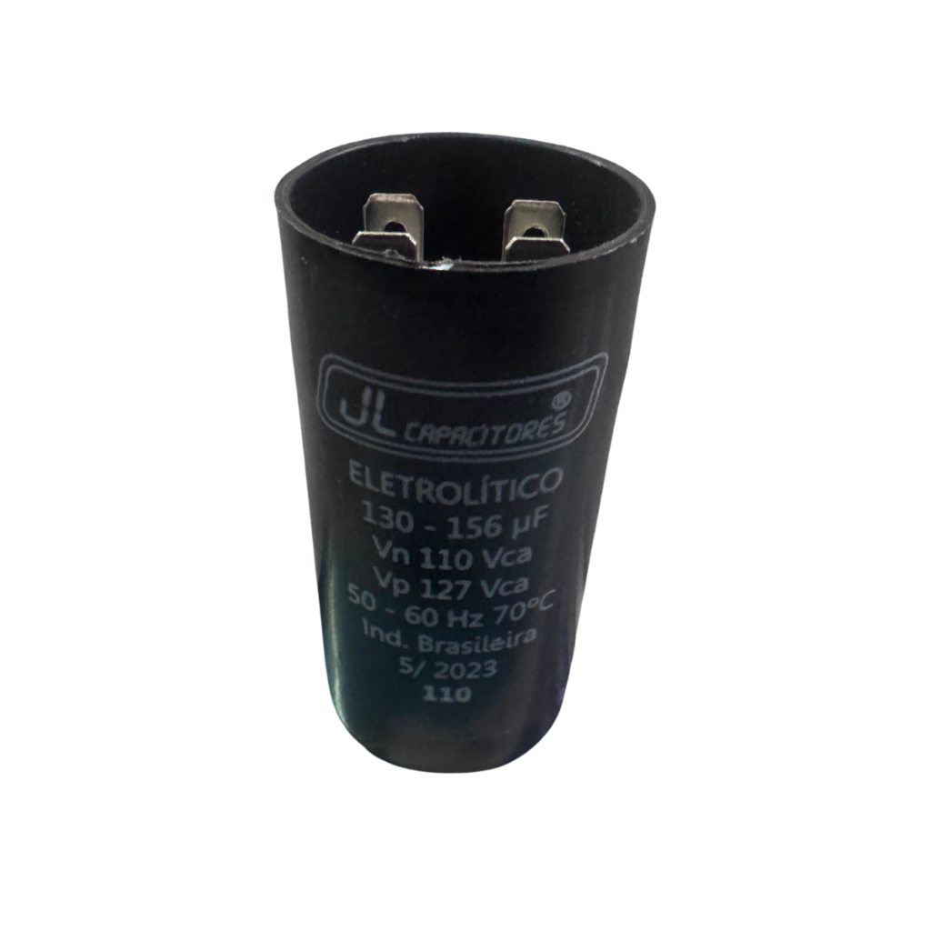 Capacitor Eletrolitico 130 - 156uf 110V Condensador Motores Eletrodomésticos Máquinas Partida