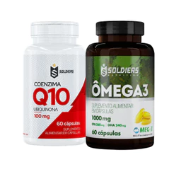 Kit Coenzima Q10 + Ômega 3 Soldiers 60 Caps - Soldiers Nutrition