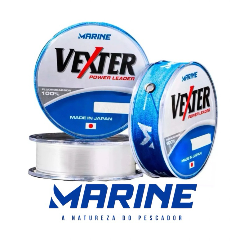 Linha Líder Fluorcarbon Vexter 50 metros - Original - Nova Embalagem.