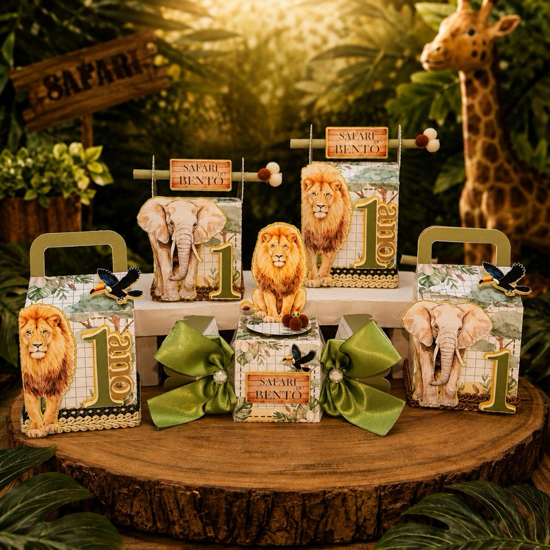 Kit Festa Safari Realista Personalizados I Lembrancinhas I Festas I Caixinhas I Aniversários I Festa Safari