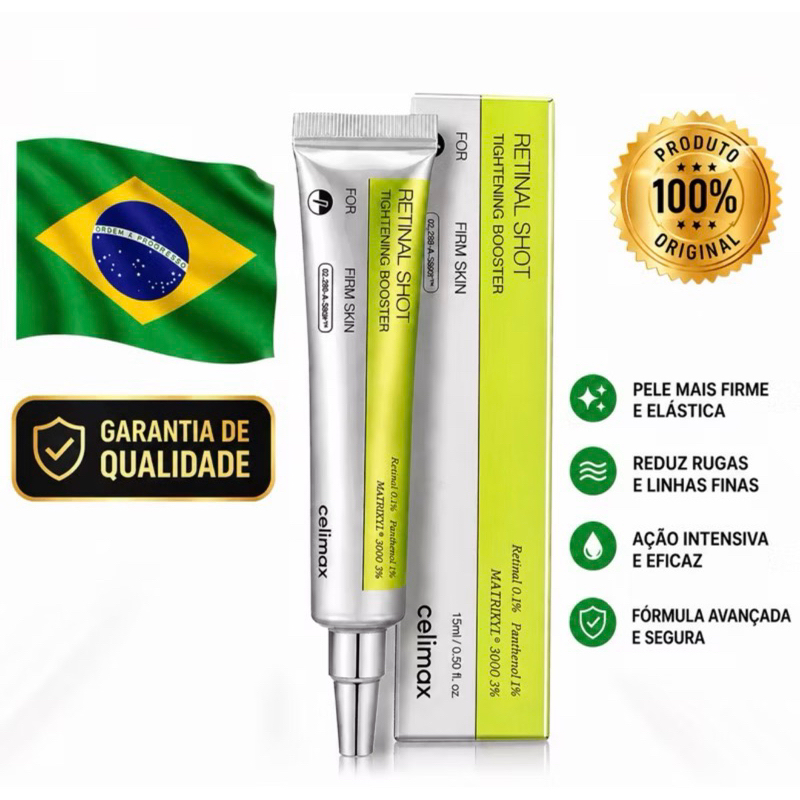 Celimax Retinal The Vita A Retinal Shot Tightening Booster 15ml Importado, nota fiscal, envio imediato