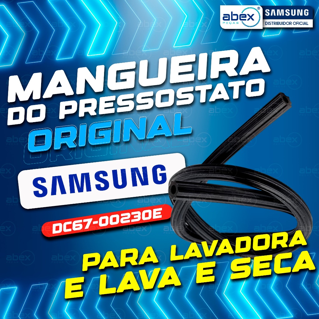 Mangueira Pressostato Nível De Água Lavadora E Lava E Seca Samsung WD10M WD11M D