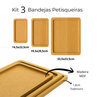 Bandeja Decorativa Para Café Chá Petisqueira Condimentos Casa Cozinha Mesa Posta
