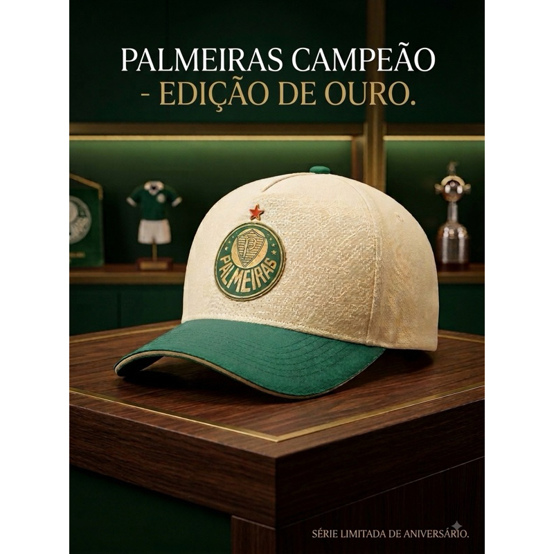 Boné aba curva torcedor verdão com regulagem de tamanho excelente qualidade