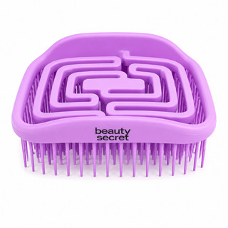 Escova Desembaraçante de Cabelo Flexível Beauty Secret Lavável para Banho Portátil Cerdas Flexíveis Compacta Uso Diário