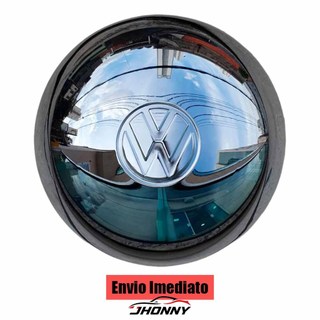Calota Abaulada Cromada 5 Furos para Fusca e Kombi Fixação por Presilhas