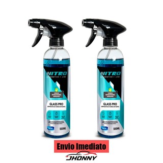 1/2 Kits Glass Pro Limpa Vidros Profissional Nitro Automotive Limpeza Automotiva
