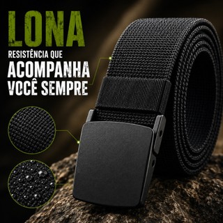 Cinto Tático Ajustável Lona com Liberação Rápida Resistente para Caça e Atividades ao Ar Livre