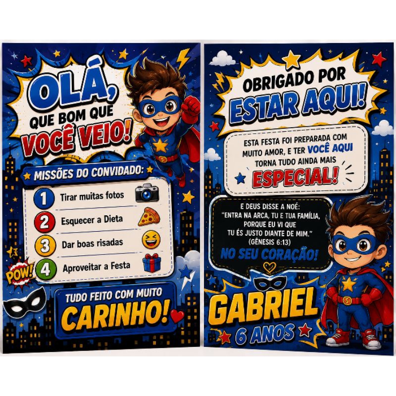 Kit de plaquinha Herói centro de mesa Personalizados /Lembrancinha de Festa /Aniversário