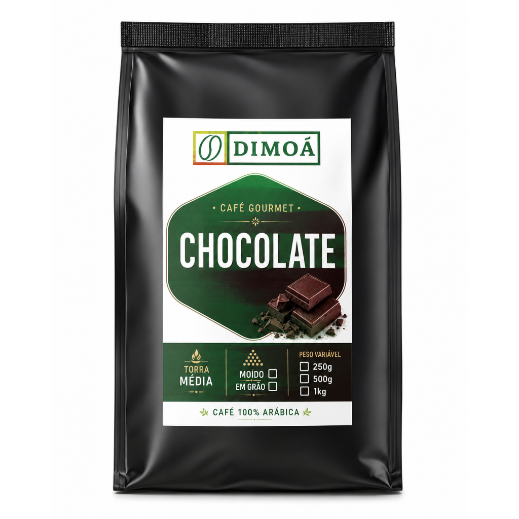 Café Chocolate Cafe Torrado grão ou Moido - Dimoá cafés