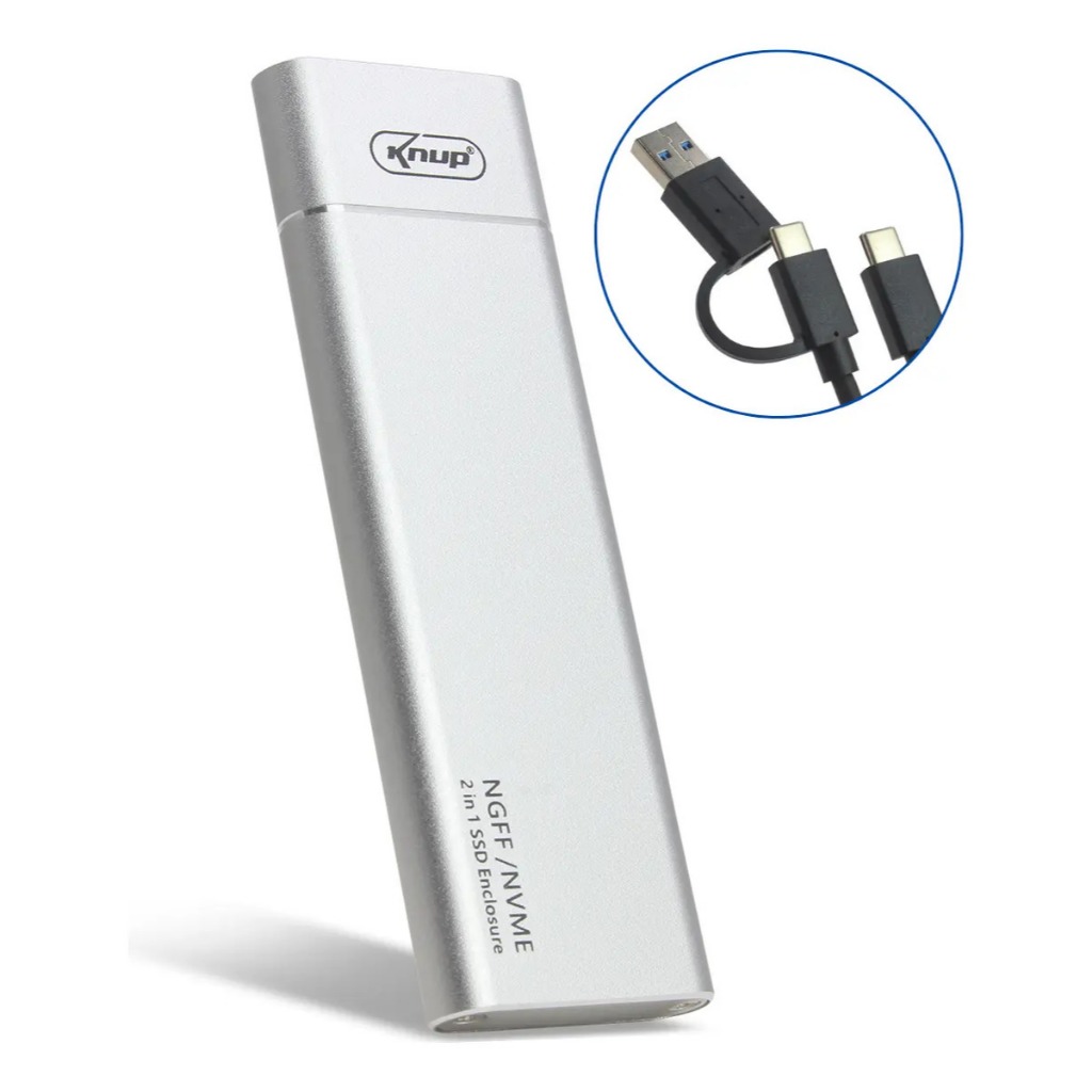 Case SSD M2 NVME e Ngff Sata Portátil USB Rápido Pcie Case Externo Cabo Usb 3.0 Universal