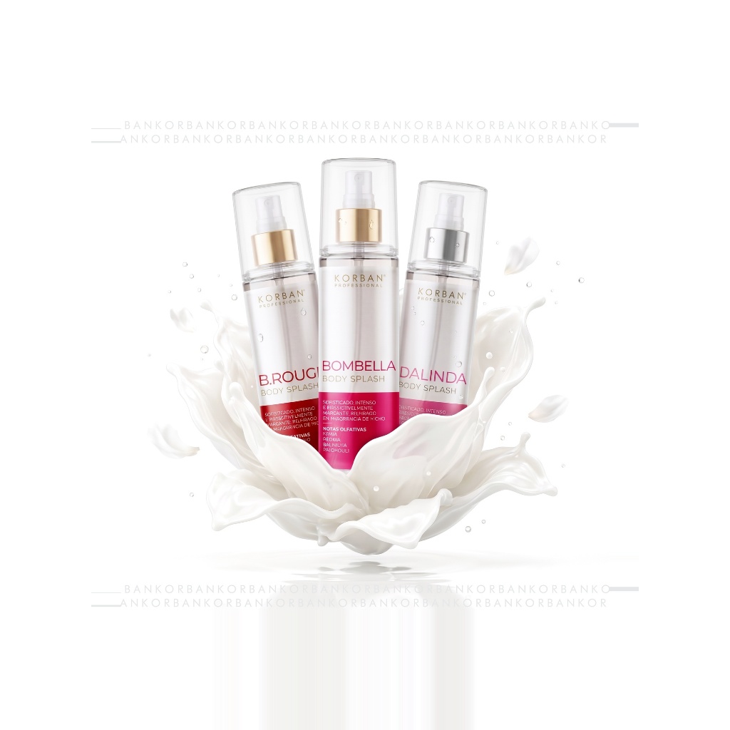 Body Splash Korban Professional Perfume Corporal Alta Fixação Bombella Dalinda B.Rouge