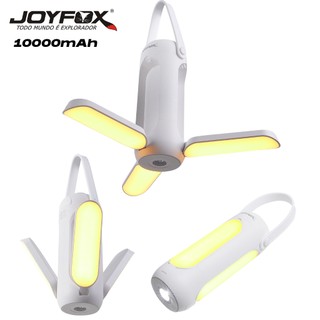 Lanterna LED 2em1 Portátil Recarregável p/ Camping + Casa c/ Sensor Movimento