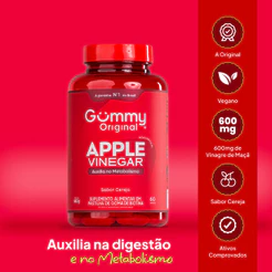 Gummy Vinagre de Maçã com Biotina Sabor Cereja 60 Gomas Apple Cider Vinegar