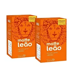 Kit 2un Chá Matte Granel Natural 250g Leão
