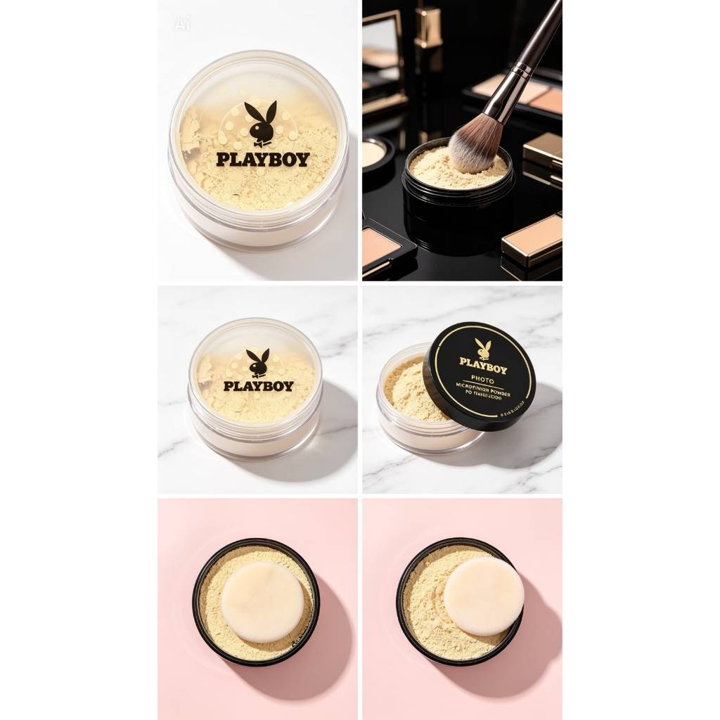 Kit 3 Pó Translúcido Playboy Photo Microfinish Powder — imagem 2 de 2