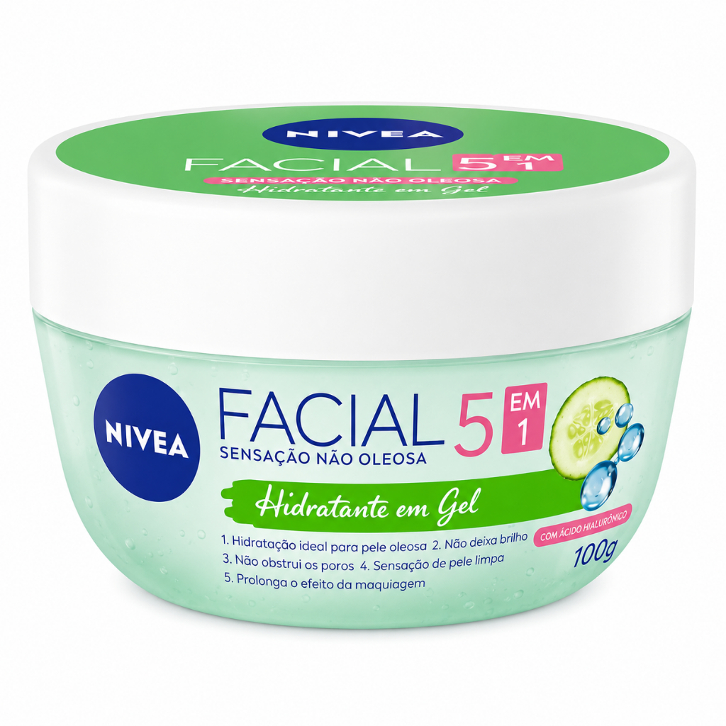 Kit Sabonete Facial Efeito Matte 145g + Hidratante em Gel 5 em 1 100g Nivea — imagem 2 de 2