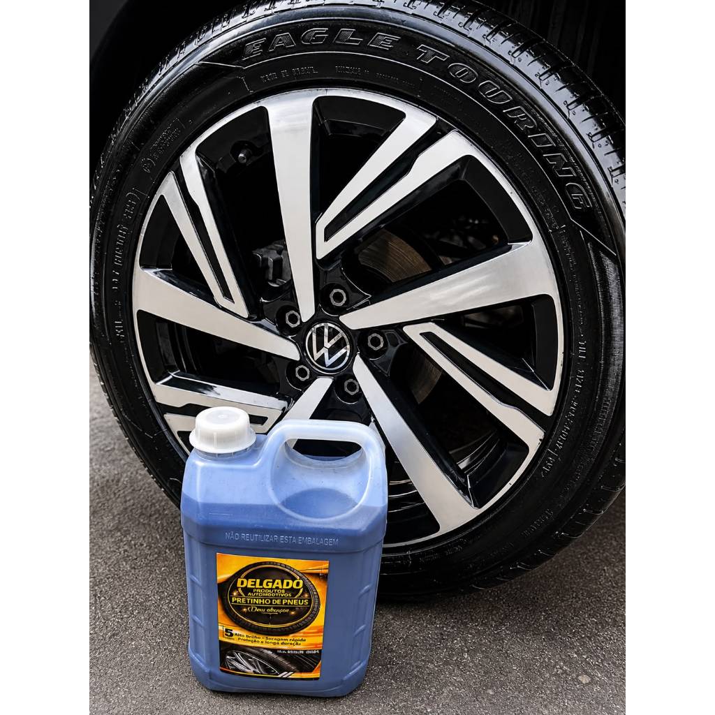 Pretinho Concentrado para Pneu Automotivo Delgado Produtos 5L — imagem 2 de 2
