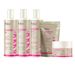 Kit Cachos shampoo gelatina cond mascara refil Apice