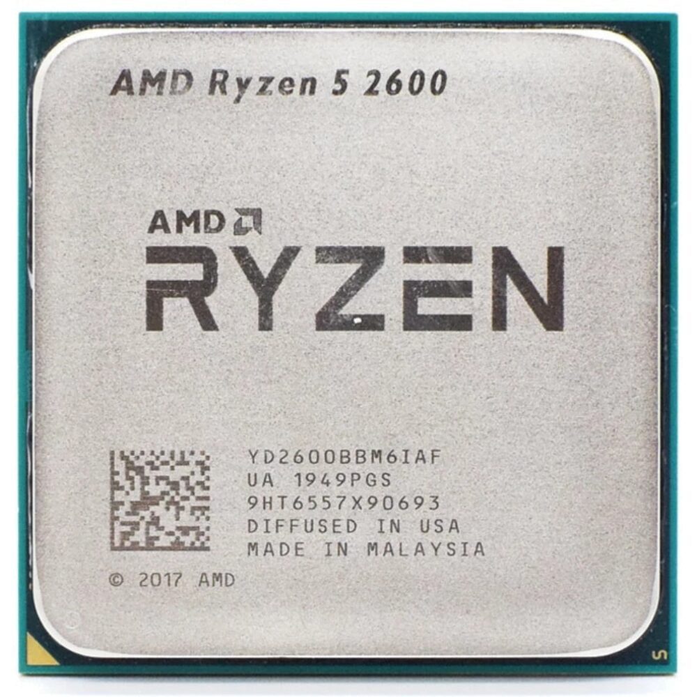 Processador AMD Ryzen 5 2600, AM4, 6 NÚCLEOS, 12 THREADS, 3.4GHz, OEM, SEM CAIXA E COOLER