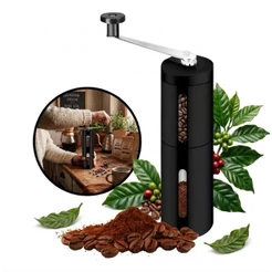 Moedor De Café Manual Compacto Preto Gourmet Portátil