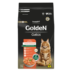 Ração pra Gatos Castrados Sabor Salmão 3kg Golden