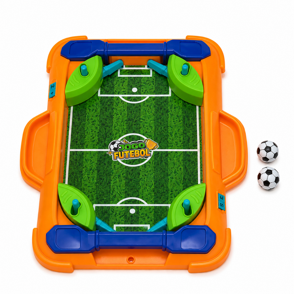 Mini Jogo Futebol De Mesa Portátil Infantil Pebolim Grande Interativo Gol A Gol Brinquedo…