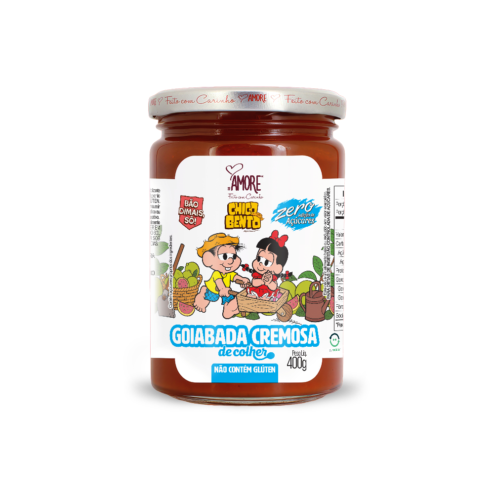 Goiabada cremosa de colher zero adição de açúcares 400g