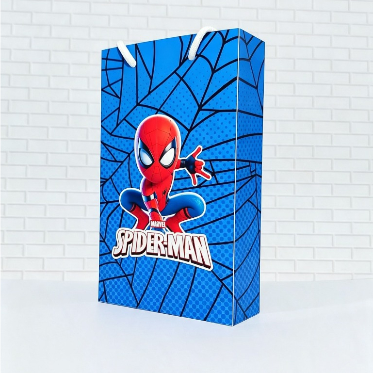 Homem Aranha - Kit Mini Sacolinha Personalizada PEGUE e MONTE/Sacola/Aniversario/Lembrancinha/Festa