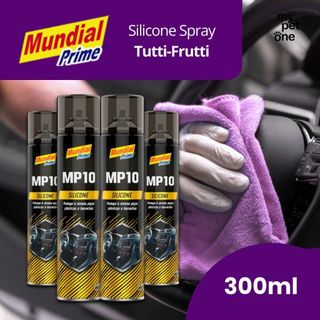 Silicone Antiestático Restaurador de Painel Spray Tutti Frutti 300ml - MP10 Mundial Prime