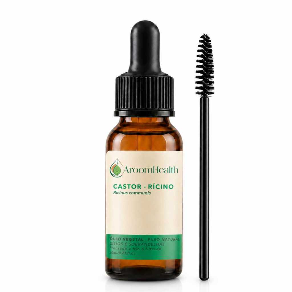 Óleo Rícino Cílios e Sobrancelha com aplicador puro e natural 20 ml