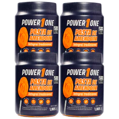 Kit 4x Pasta De Amendoim Power One 1kg Cada