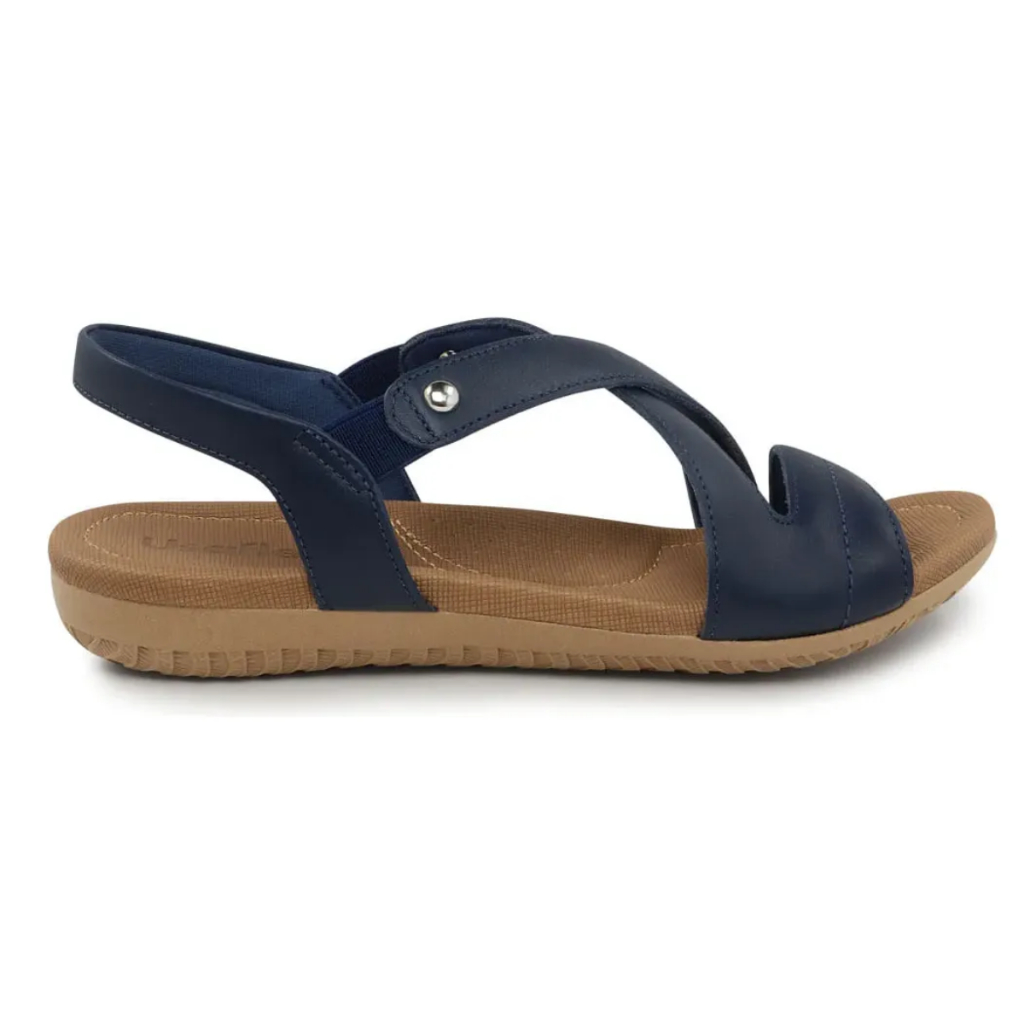 Sandalia Feminina Usaflex Ortopedica R1804 Ergonômica Original Couro