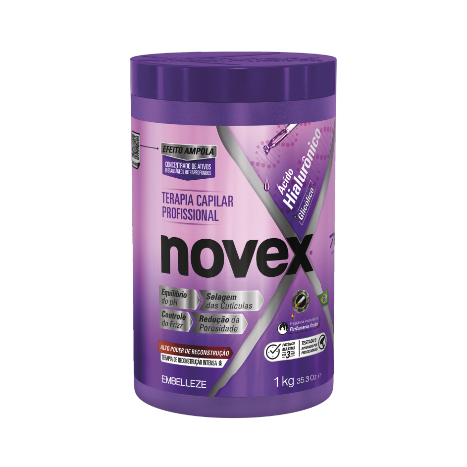 Creme de Tratamento Novex Hialurônico PowerMax Harmonização Capilar 1kg